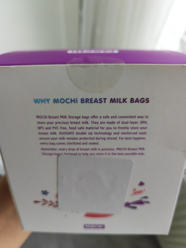 Mochi Çift Katmanlı Göğüs Sütü Saklama Poşeti 50'li - Görsel 3