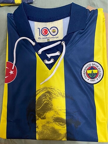 m Beden sarı Renk FENERBAHÇE 100.YIL FORMA