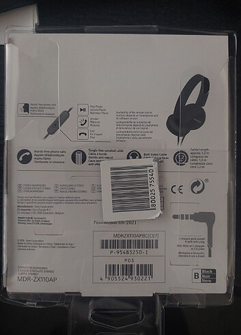 Sony kablolu kulak üstü kulaklık - Görsel 3