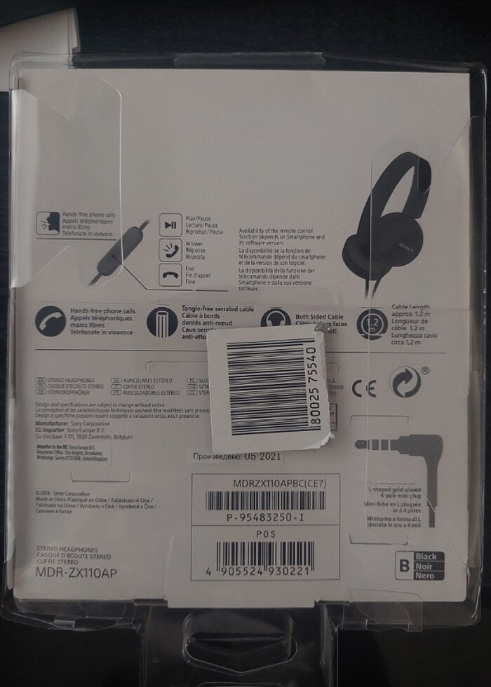 Sony kablolu kulak üstü kulaklık - Görsel 3