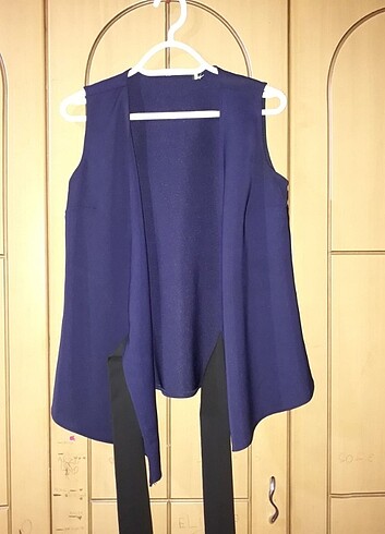 xs Beden lacivert Renk Trendyol lacivert kruvaze bluz
