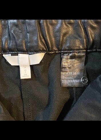 34 Beden H&M Deri pantolon