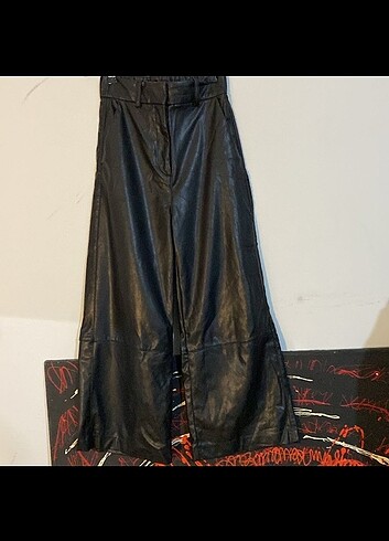 H&M Deri pantolon