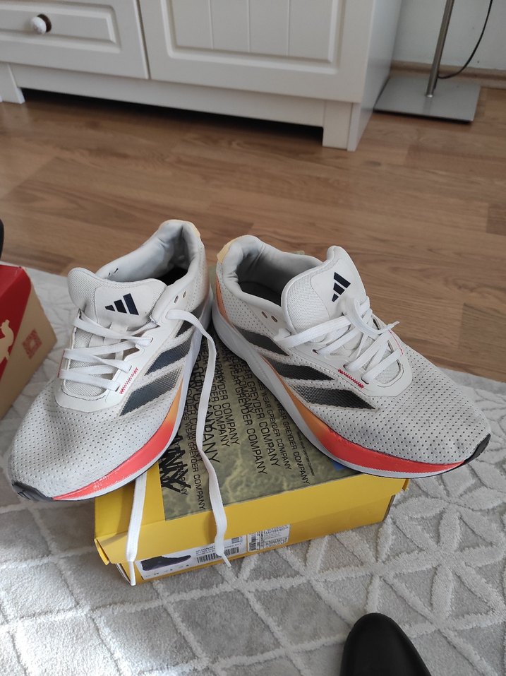 Beyaz Erkek Koşu ve Antrenman Ayakkabısı Velcro - Görsel 4