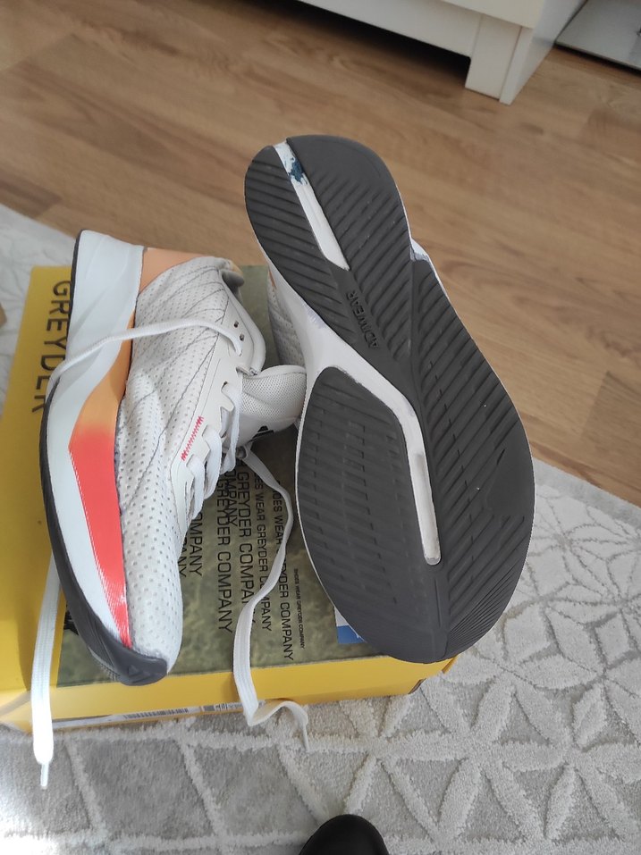 Beyaz Erkek Koşu ve Antrenman Ayakkabısı Velcro - Görsel 5