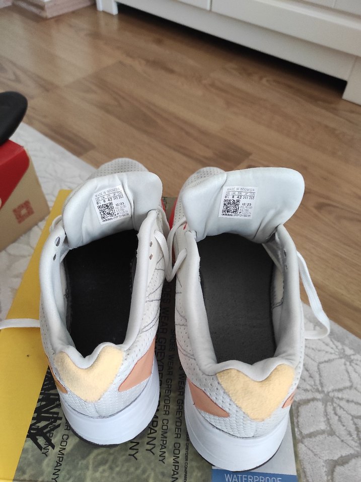 Beyaz Erkek Koşu ve Antrenman Ayakkabısı Velcro - Görsel 3