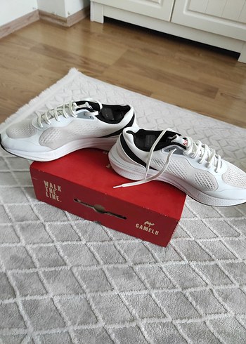 Beyaz Düz Tabanlı erkek Spor Ayakkabı - Görsel 2