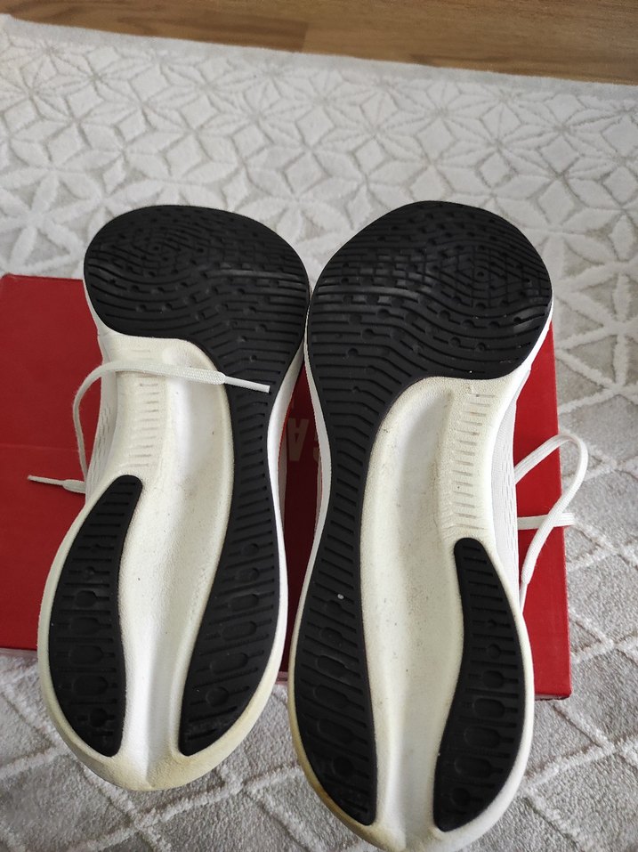 Beyaz Düz Tabanlı erkek Spor Ayakkabı - Görsel 4