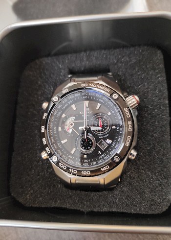 Casio edifice Klasik Siyah Biker Erkek Kol Saati