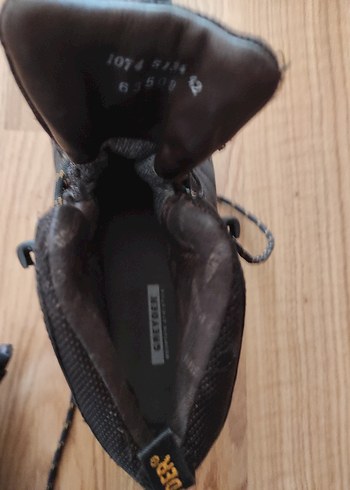 Erkek Siyah Bağcıklı Kauçuk Bot 42 numara - Görsel 5