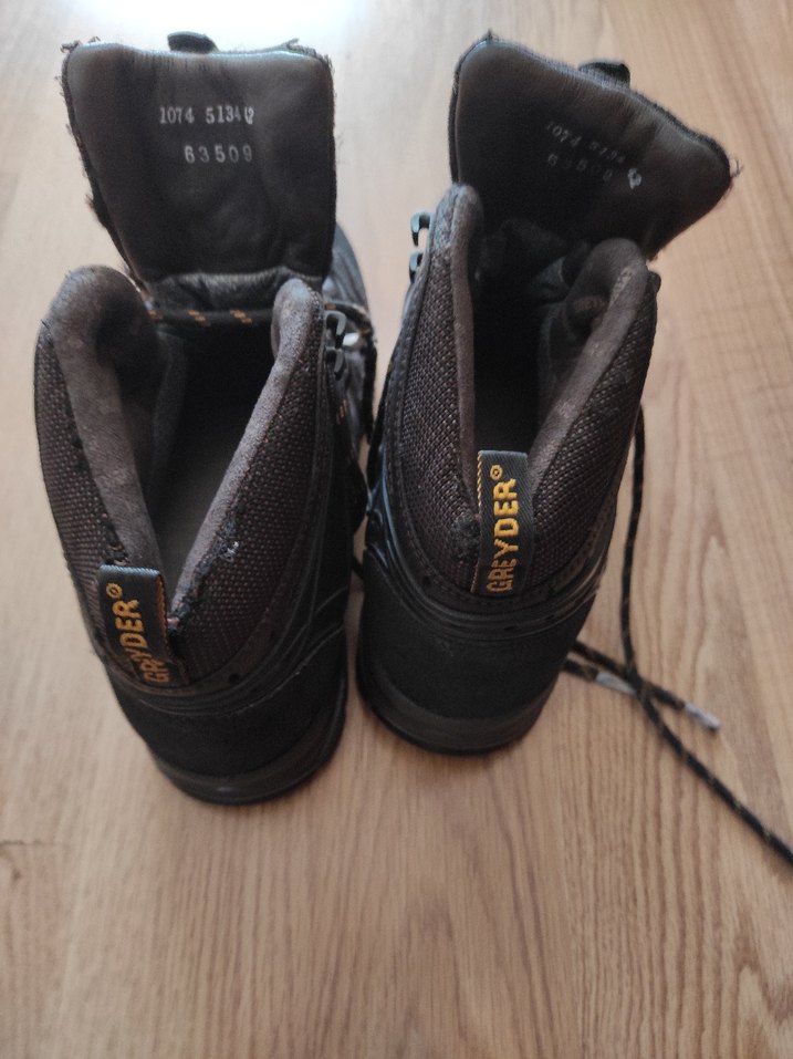 Erkek Siyah Bağcıklı Kauçuk Bot 42 numara - Görsel 3