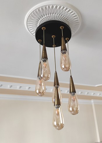 Bej Renkli Modern Sarkıt Lamba - Görsel 4