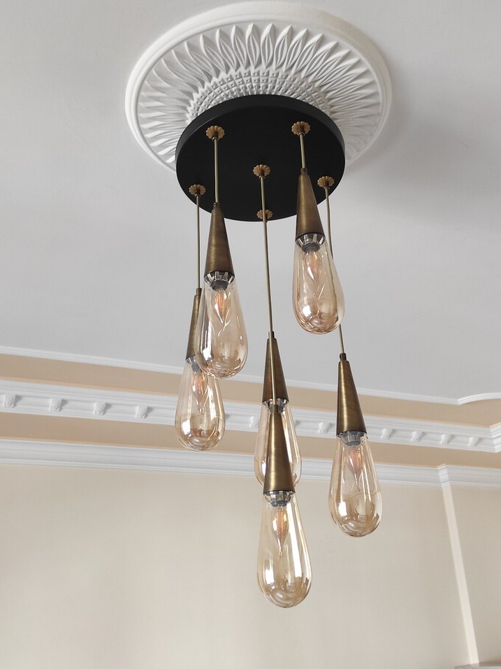 Bej Renkli Modern Sarkıt Lamba - Görsel 4