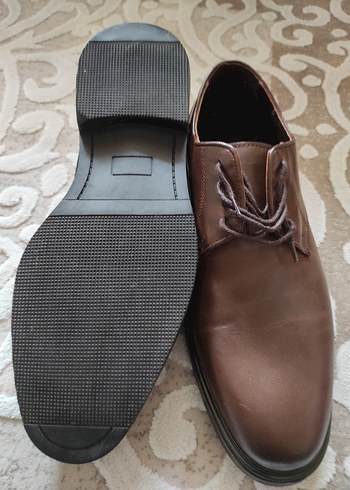 Kahverengi Deri Erkek Klasik Ayakkabı 44numara - Görsel 3