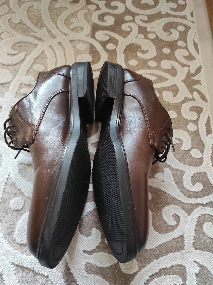 Kahverengi Deri Erkek Klasik Ayakkabı 44numara - Görsel 4