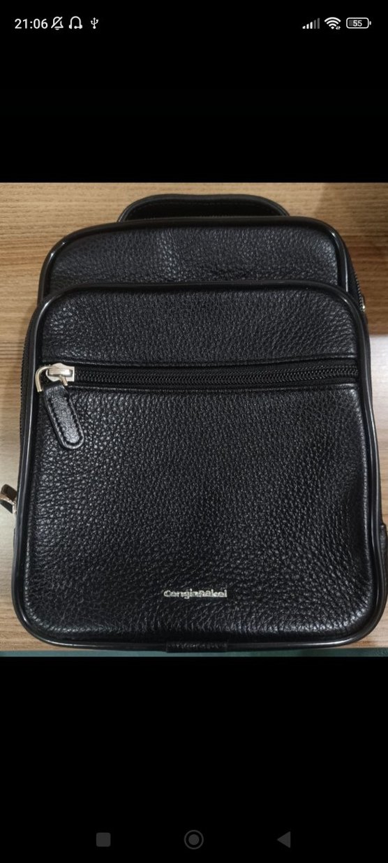 Diger Siyah Erkek Omuz Çantası Cengiz Pakel marka - Görsel 3