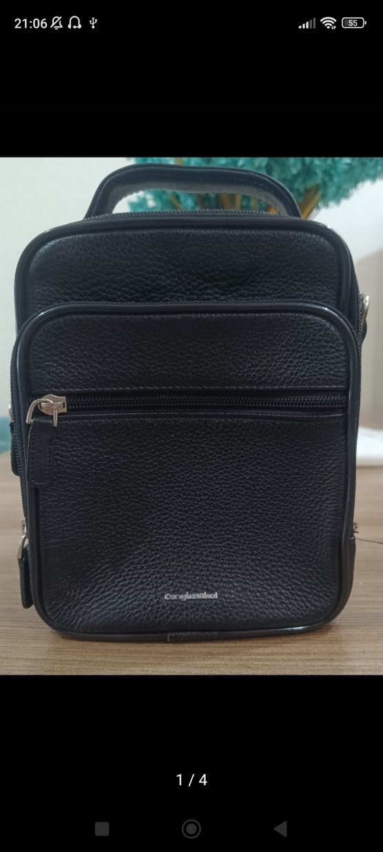 Diger Siyah Erkek Omuz Çantası Cengiz Pakel marka - Görsel 2