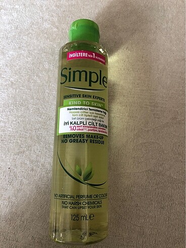 Simple Yüz Temizleme Yağı