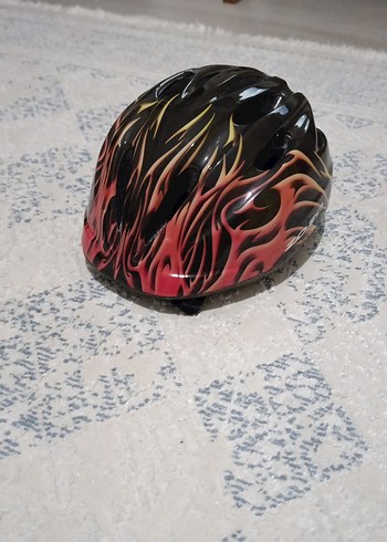 Renkli Desenli Biker Kask - Görsel 3