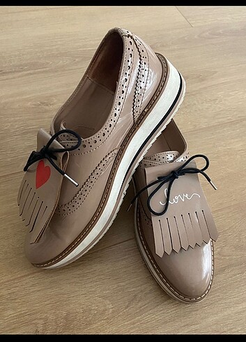 39 Beden Zara Oxford Loafer Ayakkabı