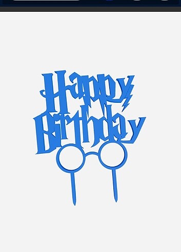 Happy birthday pasta süsü Harry Potter kalıp 