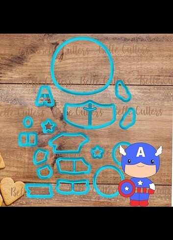 Beden Avengers kahramanlar kurabiye kalıbı süpermen Batman Hulk Spider
