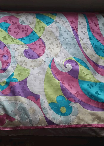 Armine Pastel Renkli %100 İpek Eşarp