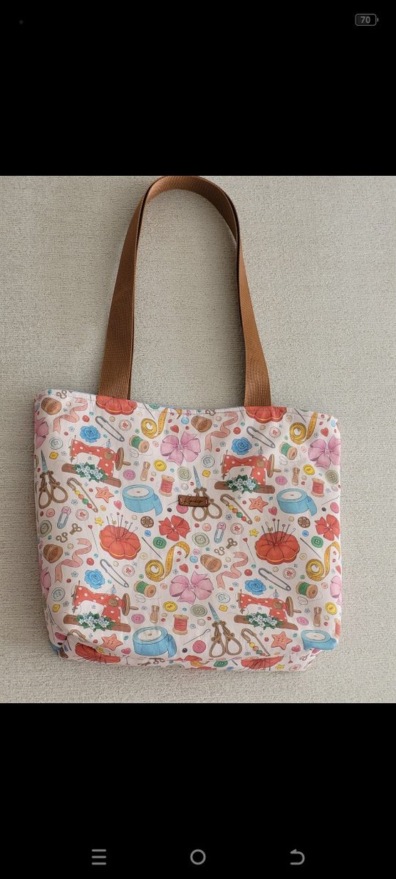 Bohem Çok Renkli Desenli Shopper Çanta - Görsel 2