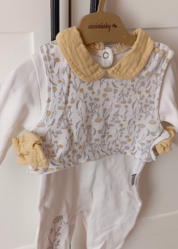 Süveterli Beyaz Bebek Tulum - Görsel 3