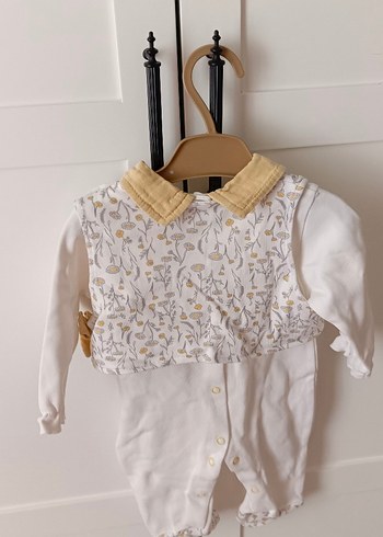 Süveterli Beyaz Bebek Tulum - Görsel 5