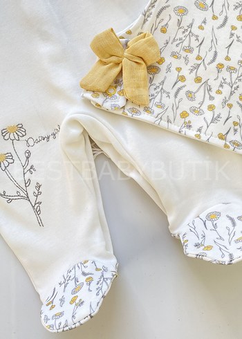 Süveterli Beyaz Bebek Tulum - Görsel 2