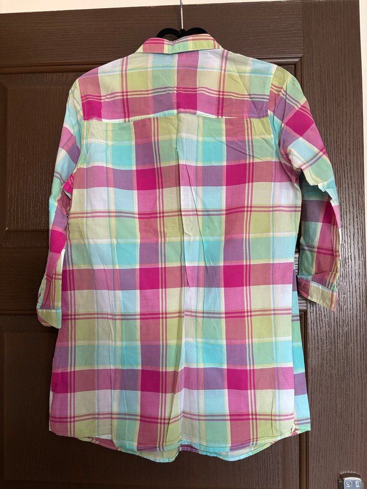 Pastel Renkli, Düğmeli Kız Çocuk Midi Gömlek - Görsel 2