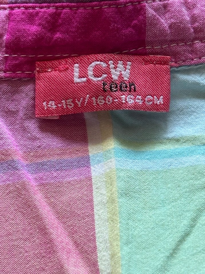 Pastel Renkli, Düğmeli Kız Çocuk Midi Gömlek - Görsel 3