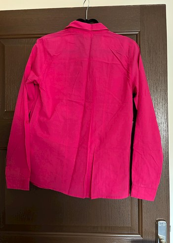 LCW Kız Çocuk Pembe Düğmeli Uzun Kollu Gömlek - Görsel 2