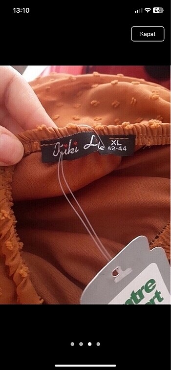 xl Beden Şifon elbise