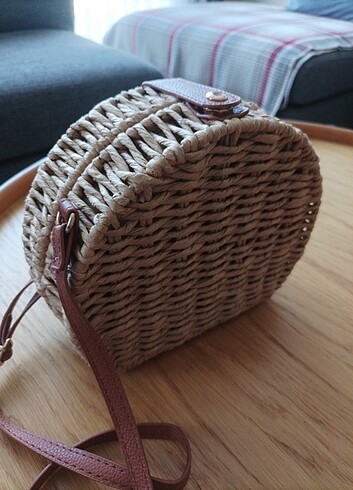  Beden camel Renk LCW accessories hasır çanta
