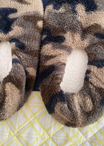 Erkek Kamuflaj Desenli Sıcak Terlik - Görsel 4