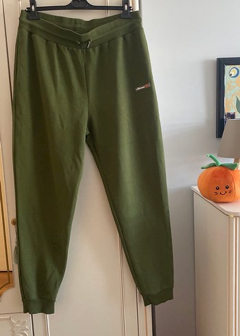 Erkek Haki Rahat Kesim Eşofman Altı - Görsel 7