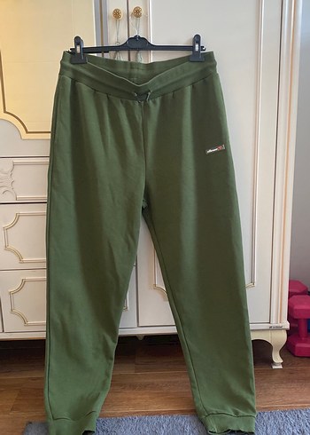 Erkek Haki Rahat Kesim Eşofman Altı - Görsel 12