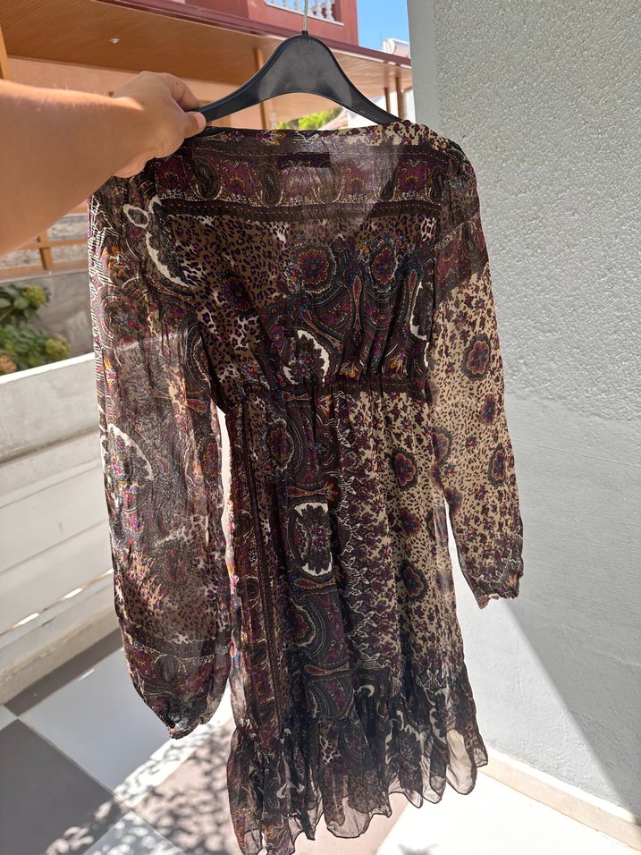 Bohem Uzun Kol Desenli tunik - Görsel 4