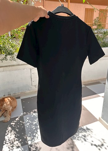 Zara Siyah Midi Kadın Kısa Kollu Elbise - Görsel 6