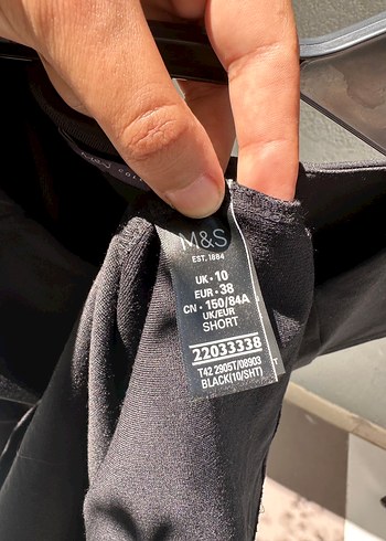 Marks&spencer Siyah Drapeli Kısa Kollu Hamile Elbisesi - Görsel 4