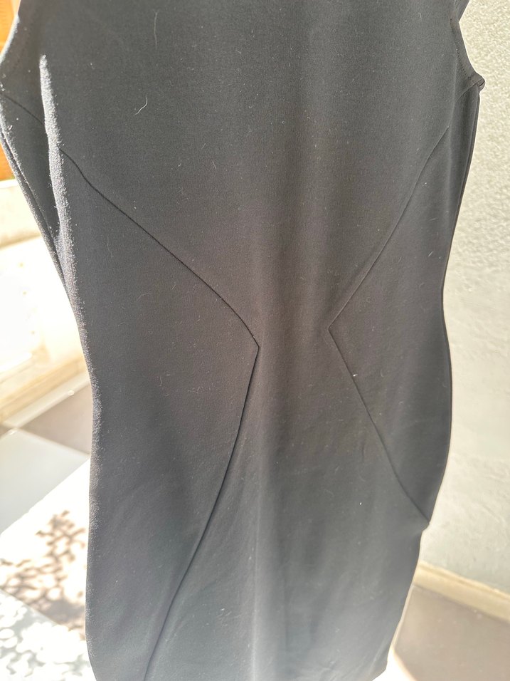 Marks&spencer Siyah Drapeli Kısa Kollu Hamile Elbisesi - Görsel 5