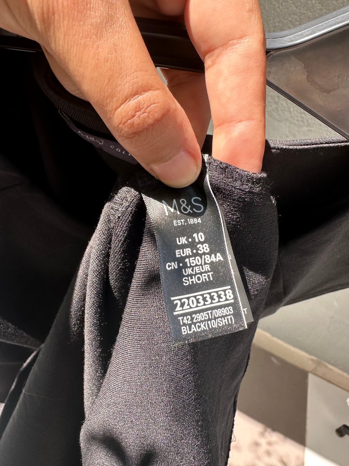 Marks&spencer Siyah Drapeli Kısa Kollu Hamile Elbisesi - Görsel 4