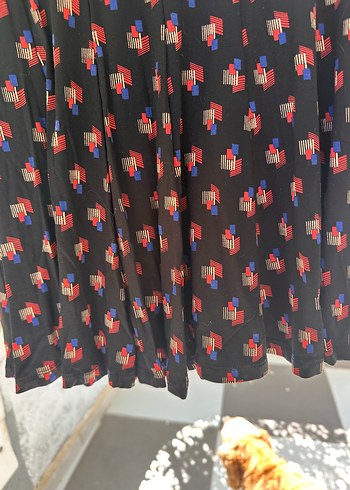 Marks&spencer Renkli Desenli Pilili Mini Etek - Görsel 3