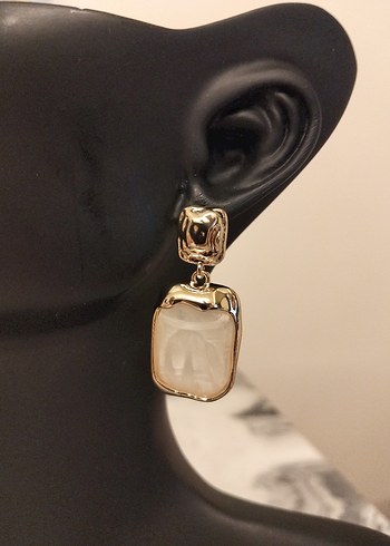 Altın Renkli Midi Kadın Küpe - Görsel 4