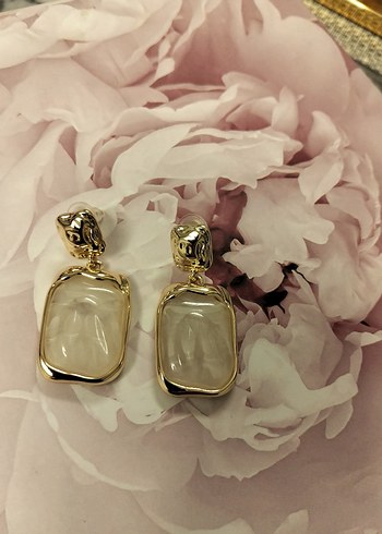 Altın Renkli Midi Kadın Küpe - Görsel 6