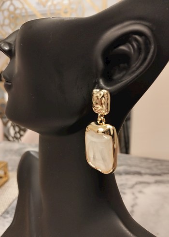 Altın Renkli Midi Kadın Küpe - Görsel 3