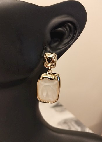 Altın Renkli Midi Kadın Küpe - Görsel 7