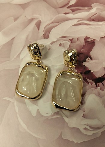 Altın Renkli Midi Kadın Küpe - Görsel 8